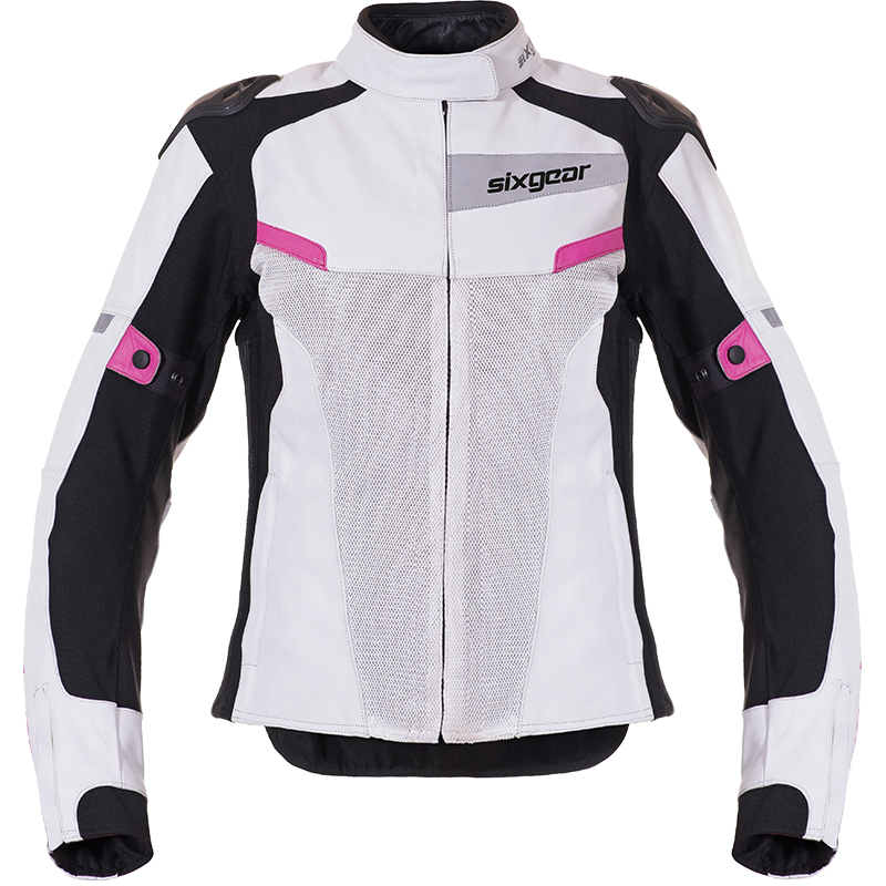 Női bőrdzseki motorosbarát áron Sixgear Aurora női motoros bőrdzseki Fekete motorosbarát áron