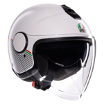 AGV Eteres Capoliveri bukósisak Matt fehér/Zöld/Fehér/Piros