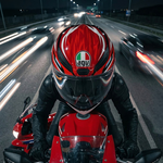 AGV K1 S Lion fekete/feh&eacute;r/piros