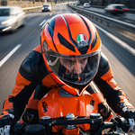 AGV K1 S SPEEDARMOR matt fekete/narancss&aacute;rga/k&eacute;k