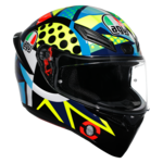 AGV K1 S Rossi Winter Test 2020 Fekete/Sárga/Zöld/Kék