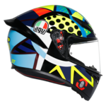 AGV K1 S Rossi Winter Test 2020 Fekete/Sárga/Zöld/Kék