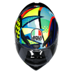 AGV K1 S Rossi Winter Test 2020 Fekete/Sárga/Zöld/Kék
