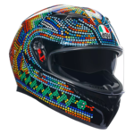 AGV K3 Rossi Winter Test 2018 fekete/k&eacute;k/z&ouml;ld/s&aacute;rga/piros