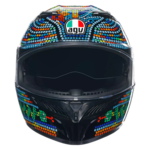 AGV K3 Rossi Winter Test 2018 fekete/k&eacute;k/z&ouml;ld/s&aacute;rga/piros