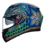 AGV K3 Rossi Winter Test 2018 fekete/k&eacute;k/z&ouml;ld/s&aacute;rga/piros