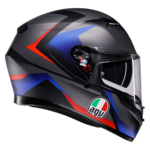 AGV K3 Striga fekete/k&eacute;k/piros