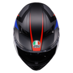 AGV K3 Striga fekete/k&eacute;k/piros