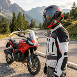 AGV K3 Striga fekete/sz&uuml;rke/piros