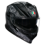 AGV K7 Damascus Fekete/Ezüst