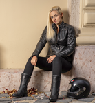 Britten Aeris női motoros bőrdzseki Fekete