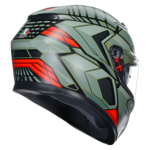 AGV K3 Decept bukósisak matt fekete/zöld/piros
