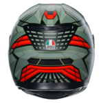 AGV K3 Decept bukósisak matt fekete/zöld/piros