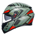 AGV K3 Decept bukósisak matt fekete/zöld/piros
