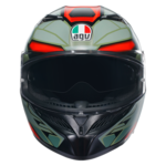 AGV K3 Decept bukósisak matt fekete/zöld/piros