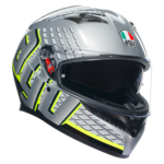 AGV K3 Fortify bukósisak szürke/fekete/sárga