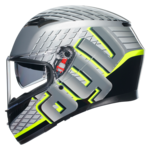 AGV K3 Fortify bukósisak szürke/fekete/sárga