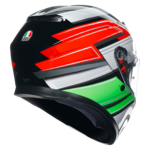 AGV K3 Wing bukósisak fekete/zöld/fehér/piros