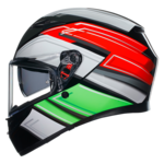 AGV K3 Wing bukósisak fekete/zöld/fehér/piros