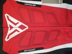 Sixgear Phoenix sz.hibás bőrdzseki Fekete/piros/fehér