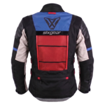 Sixgear Atlas textildzseki fekete/k&eacute;k/piros