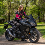 Sixgear Iron motoros farmernadrág Fekete
