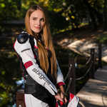 Sixgear Komodo Lady motoros bőrruha Fekete/Fehér/Pink