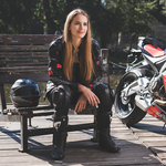 Sixgear Komodo Lady motoros bőrruha Fekete/Fehér/Pink