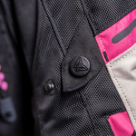 Sixgear Mia női textildzseki Szürke/Fekete/Pink