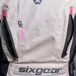 Sixgear Mia női textildzseki Szürke/Fekete/Pink