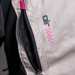 Sixgear Mia női textildzseki Szürke/Fekete/Pink