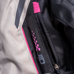 Sixgear Mia női textildzseki Szürke/Fekete/Pink