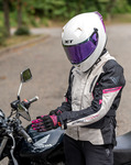 Sixgear Mia női textildzseki Szürke/Fekete/Pink