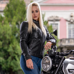 Sixgear Mila női motoros bőrdzseki Fekete