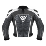 Sixgear Phoenix motoros bőrdzseki Fekete/fehér