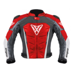 Sixgear Phoenix motoros bőrdzseki Fekete/piros/fehér