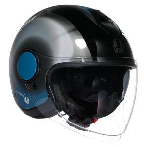 AGV Eteres Levanto fekete/ezüst/kék