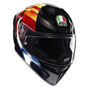 AGV K1 S Pulse 46 fekete/piros/sárga