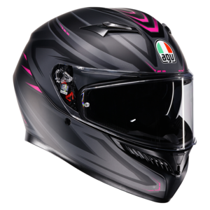 AGV K3 Syth matt fekete/rózsaszín
