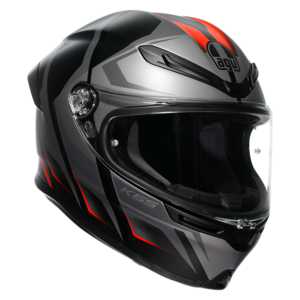 AGV K6 S Karve matt fekete/szürke/piros