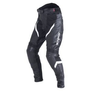 Sixgear Ariel női bőrnadrág fekete/fehér