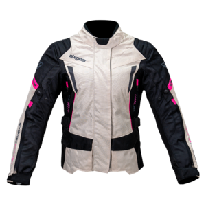 Sixgear Mia női textildzseki szürke/fekete/pink