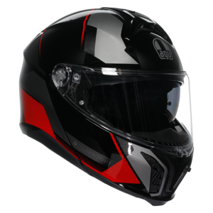 AGV Tourmodular Perception sisak fekete/piros